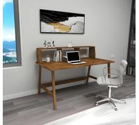Bureau robuste brun style campagnard Bureaux Meubles de bureau de luxe