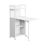 Bureau Savio, 30-100 x 57 cm avec plateau de table pliant, Blanc, Vicco 56377