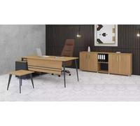 Bureau Set Nouveau Table basse design moderne en bois Bureau d'angle 3 pièces