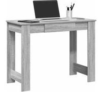 Bureau sonoma gris 100x45x75 cm bois d ingénierie Gris G