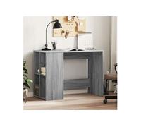 Bureau sonoma gris 102x50x75 cm bois d ingénierie Gris G