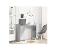 Bureau sonoma gris 120x42x76 cm bois d ingénierie