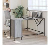 Bureau sonoma gris 141x141x75 cm bois d ingénierie Gris G
