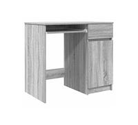 Bureau Sonoma gris 86x49x76 cm Bois d'ingénierie Réf. 861828