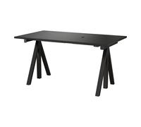 Bureau String Works réglable en hauteur noir 140x78cm LxWxH 140x78x71.5cm