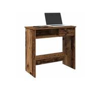 Bureau style vieux bois 80x40x75 cm bois d ingénierie Marron G