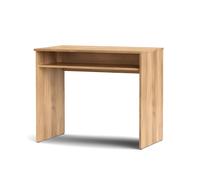 Bureau Table d'étude avec étagère coloris chêne Mauvella