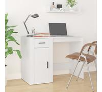 Bureau Table d'Ordinateur Informatique Gris Béton Bois d'Ingénierie vidaXL