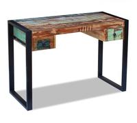 Bureau table meuble travail informatique bois de récupération massif 0502082