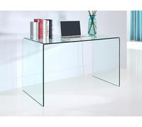 Bureau - Verre courbé - Transparent - ELSTRON