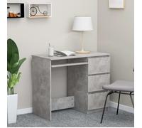 Bureau - VIDAXL - 90x45x76 cm - Gris béton - 1 tiroir - Montage facile