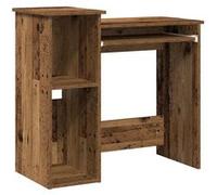 vidaXL Bureau avec étagères vieux bois 84x40x78 cm bois d'ingénierie Marron