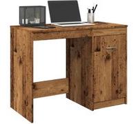 vidaXL Bureau Vieux bois en bois d'ingénierie marron 100x50x76 cm