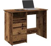 vidaXL Bureau 102x50x75 cm Vieux bois d'ingénierie Marron