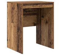 Bureau Vieux Bois 60 x 50 x 76 cm, Bureau D'écriture Compact avec | Surface résistante aux rayures, facile à nettoyer avec un chiffon humide, installation simple, design universel, stable