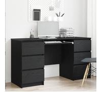 Bureaux 2 pcs Chêne Noir 140x50x76 cm Bois d ingénierie