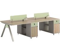 Bureaux Bureau d'équipe Bureau de groupe Poste de travail 4 personnes