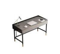 Bureaux d'ordinateur Style de Luxe léger Bureau en Ardoise de Roche Bureau PC Table de Bureau Étudiant Maison Chambre Bureau d'écriture Établi Gris Bureaux de Bureau (120 * 50 * 75 cm)
