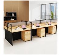 Bureaux en Cubicules, Postes De Travail avec Cloisons Insonorisées, Bureaux avec Système De Gestion des Câbles, pour Le Télétravail et L'école À Domicile.,6~Person