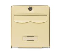BURG WACHTER Boîte aux lettres Balthazar en acier galvanisé - 1 porte - Beige
