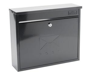 Burg-Wachter MB02A Elegance Boîte aux Lettres Murale en Acier galvanisé verrouillable résistant aux intempéries RAL 7016-36 x 31 x 10 cm Anthracite
