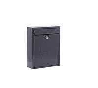 Burg-Wachter MB05A Boîte aux lettres murale compacte en acier galvanisé Anthracite 26 x 33 x 9 cm