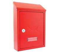 Burg-Wachter MB09R Avon Boîte aux lettres murale en acier galvanisé verrouillable résistant aux intempéries Rouge 21 x 30 x 7 cm