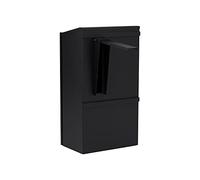 Burg-Wachter MB25BK Boîte aux lettres sécurisée en acier pour portail et balustrades Noir Taille L