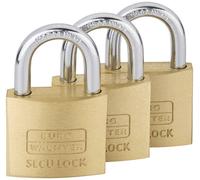 Burg Wächter 15291 Cadenas 37.60 mm fermeture universelle laiton avec serrure à clé