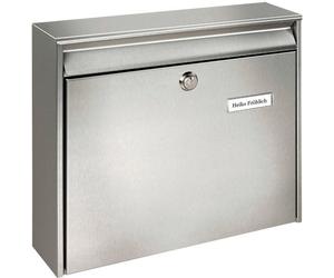 Burg Wächter 20200 BORKUM 3877 NI Boîte aux lettres acier inoxydable argent avec serrure à clé