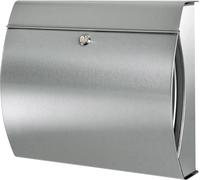 Burg Wächter 32500 VERONA 3844 ES Boîte aux lettres acier inoxydable argent avec serrure à clé
