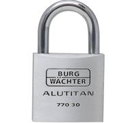 Burg Wächter Cadenas 36021 – 30 mm aluminium fermeture différente avec serrure à clé