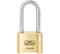 Burg Wächter 37491 Cadenas 51.90 mm laiton avec serrure à combinaison
