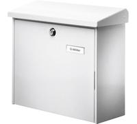 Burg Wächter 4120 COMFORT 913 W Boîte aux lettres Tôle d'acier blanc avec serrure à clé