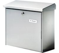 Burg Wächter 4190 COMFORT 3913 NI Boîte aux lettres acier inoxydable argent avec serrure à clé