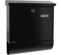 Burg-Wächter, Boîte aux lettres avec porte-journaux, Format de fente: A4, Acier galvanisé, Set Vario S, Noir Noir G