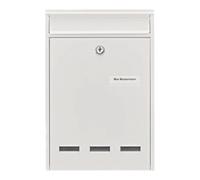 Burg-Wächter Boîte aux lettres Burg-Wächter Cologne H.340mm W.255mm D.85mm blanc STA DIN C4 Quantité:1