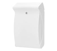 Burg-Wächter Boîte aux lettres Swing 4905 W, PVC, fente A4, arrêt de porte, Blanc