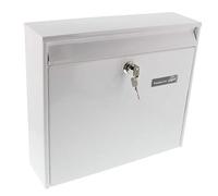 Burg Wächter Boîte aux lettres Potsdam 877 - Acier galvanisé - fente A4 - H322×B362×T100 mm - Blanc