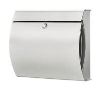 Burg Wächter 32500 VERONA 3844 ES Boîte aux lettres acier inoxydable argent avec serrure à clé