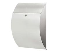 BURG-WÄCHTER, Boîte aux Lettres Riviera 3835 Ni, en Acier Inoxydable, 2 Clés et Matériel de Montage inclus, Argent, 38670