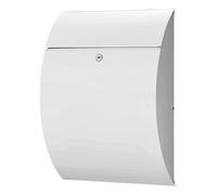 BURG-WÄCHTER, Boîte aux Lettres Riviera 835 W, en Acier Zingué, 2 Clés et Matériel de Montage inclus, Blanc, 38680