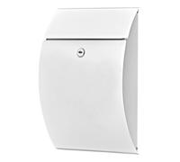 Burg Wächter Boîte aux lettres 38700 CAPRI 813 W tôle d'acier blanche avec serrure à clé