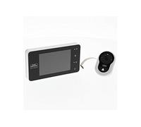 Burg-Wächter - BURG-WÄCHTER Caméra de Surveillance Numérique avec Fonction Sonnette, Jour et Nuit, Door eGuard DG 8200 W, Blanc