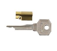Burg-Wächter Burg Wächter ME/2 SB Verrou de serrure pour serrures de meubles, sécurité de porte de meubles, avec 2 clés, doré, diamètre du cylindre : 6 mm