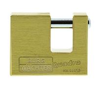 BURG-WÄCHTER, Cadenas 444 50 SB Quadra, avec Anse Rotative, Epaisseur de Anse: 7 mm, Laiton Massif