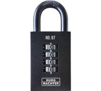 Burg Wächter Cadenas à combinaison Numero 97 50 SB 50 mm en fonte noir