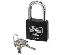 BURG-WÄCHTER, Cadenas à Cylindre 775 40 Friend 35 Black, Aluminium, Noir