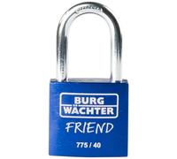 BURG-WÄCHTER, Cadenas à Cylindre 775 40 Friend 35 Blue, Aluminium, Bleu