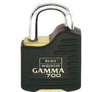 Burg Wächter Cadenas à cylindre Gamma 700 55 SB – Anse Ø9 mm, ultra-dur, 2 clés, laiton noir